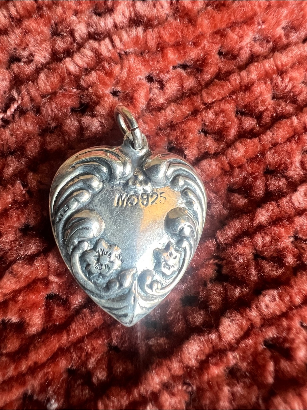 Sterling Silver Heart Pendant Necklace - 925
